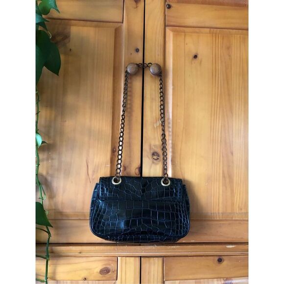 Antonio Melani Croc Chain Shoulder Bag - Picture 8 of 16